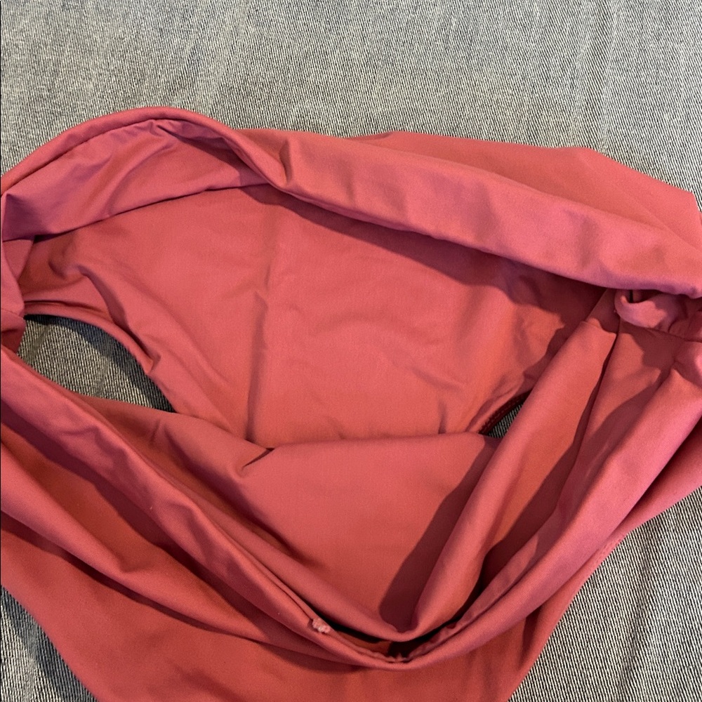Andie Swim High Waisted Bikini Bottom, Rose pink size Medium - Picture 3 of 3